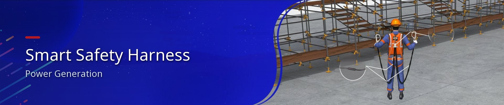 Smart safety harness for power generation